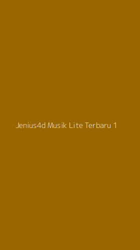 Tampilan Antarmuka Aplikasi Jenius4d Musik Lite Terbaru - 1