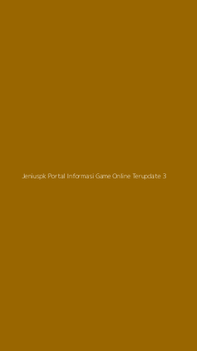 Tampilan Antarmuka Aplikasi Jeniuspk Portal Informasi Game Online Terupdate - 3