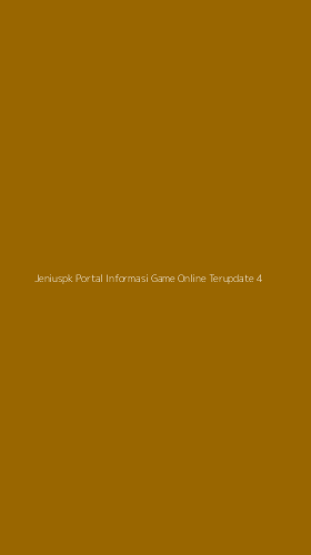 Tampilan Antarmuka Aplikasi Jeniuspk Portal Informasi Game Online Terupdate - 4