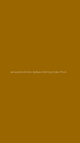 Tampilan Antarmuka Aplikasi Jeniustoto Online Aplikasi Editing Video Pro - 4