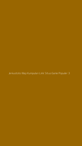 Tampilan Antarmuka Aplikasi Jeniustoto Wap Kumpulan Link Situs Game Populer - 3