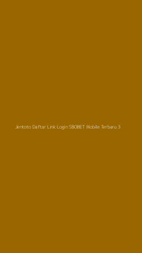 Tampilan Antarmuka Aplikasi Jentoto Daftar Link Login Sbobet Mobile Terbaru - 3