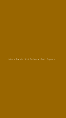 Tampilan Antarmuka Aplikasi Jetwin Bandar Slot Terbesar Pasti Bayar - 4