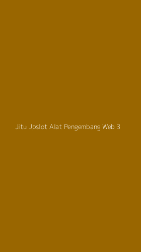 Tampilan Antarmuka Aplikasi Jitu Jpslot Alat Pengembang Web - 3