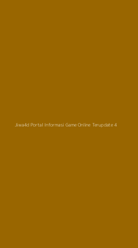 Tampilan Antarmuka Aplikasi Jiwa4d Portal Informasi Game Online Terupdate - 4