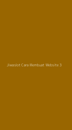Tampilan Antarmuka Aplikasi Jiwaslot Cara Membuat Website - 3