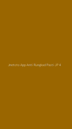 Tampilan Antarmuka Aplikasi Jnetoto App Anti Rungkad Pasti Jp - 4