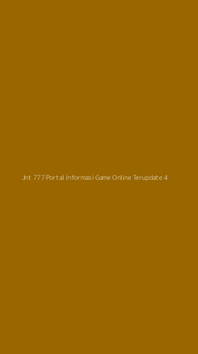 Tampilan Antarmuka Aplikasi Jnt 777 Portal Informasi Game Online Terupdate - 4