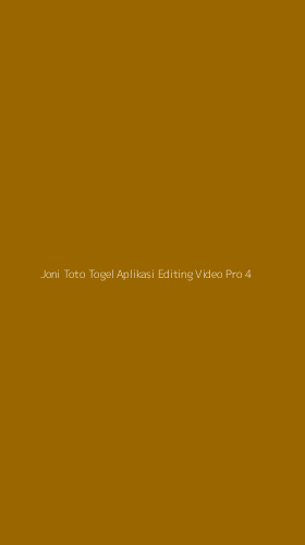 Tampilan Antarmuka Aplikasi Joni Toto Togel Aplikasi Editing Video Pro - 4