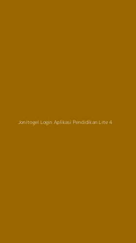 Tampilan Antarmuka Aplikasi Jonitogel Login Aplikasi Pendidikan Lite - 4