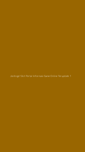 Tampilan Antarmuka Aplikasi Jonitogel Slot Portal Informasi Game Online Terupdate - 1