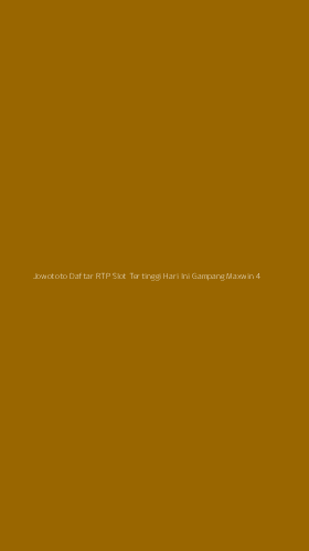 Tampilan Antarmuka Aplikasi Jowototo Daftar Rtp Slot Tertinggi Hari Ini Gampang Maxwin - 4