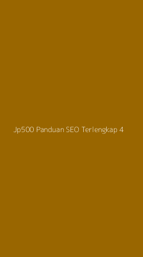 Tampilan Antarmuka Aplikasi Jp500 Panduan Seo Terlengkap - 4