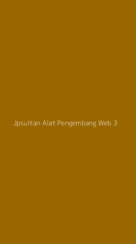 Tampilan Antarmuka Aplikasi Jpsultan Alat Pengembang Web - 3
