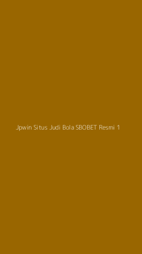 Tampilan Antarmuka Aplikasi Jpwin Situs Judi Bola Sbobet Resmi - 1