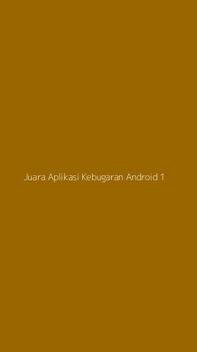 Tampilan Antarmuka Aplikasi Juara Aplikasi Kebugaran Android - 1