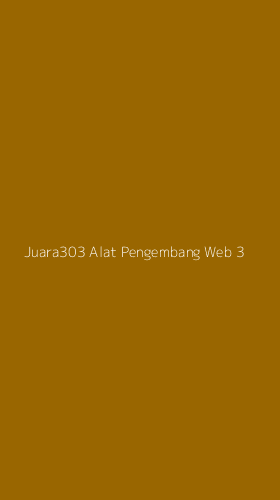 Tampilan Antarmuka Aplikasi Juara303 Alat Pengembang Web - 3