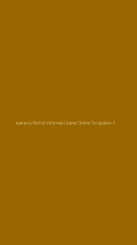 Tampilan Antarmuka Aplikasi Juaravip Portal Informasi Game Online Terupdate - 1