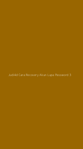 Tampilan Antarmuka Aplikasi Judi4d Cara Recovery Akun Lupa Password - 3