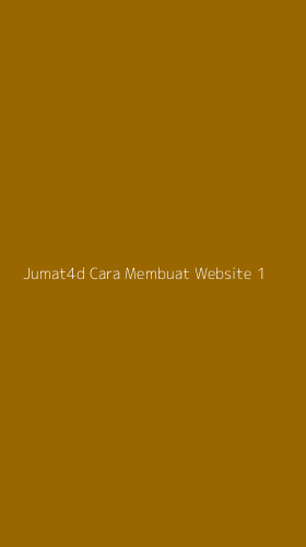 Tampilan Antarmuka Aplikasi Jumat4d Cara Membuat Website - 1