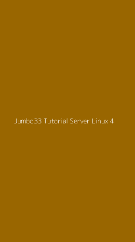 Tampilan Antarmuka Aplikasi Jumbo33 Tutorial Server Linux - 4
