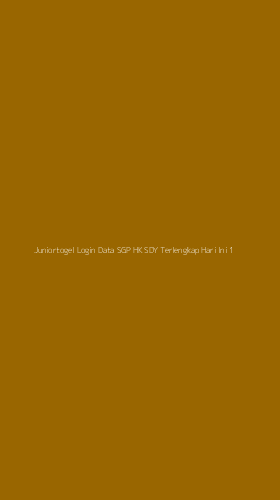 Tampilan Antarmuka Aplikasi Juniortogel Login Data Sgp Hk Sdy Terlengkap Hari Ini - 1