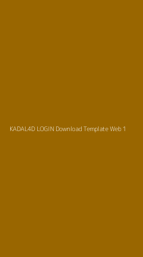 Tampilan Antarmuka Aplikasi Kadal4d Login Download Template Web - 1