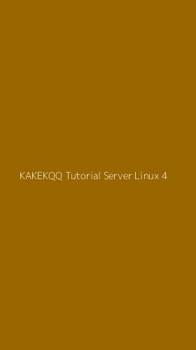Tampilan Antarmuka Aplikasi Kakekqq Tutorial Server Linux - 4