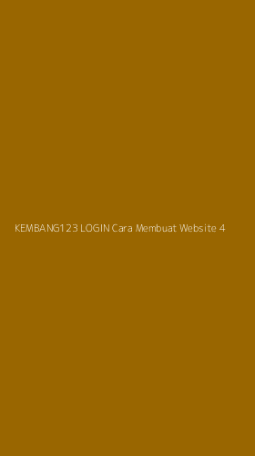 Tampilan Antarmuka Aplikasi Kembang123 Login Cara Membuat Website - 4