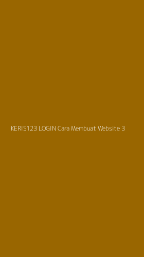Tampilan Antarmuka Aplikasi Keris123 Login Cara Membuat Website - 3