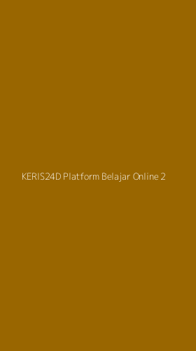 Tampilan Antarmuka Aplikasi Keris24d Platform Belajar Online - 2