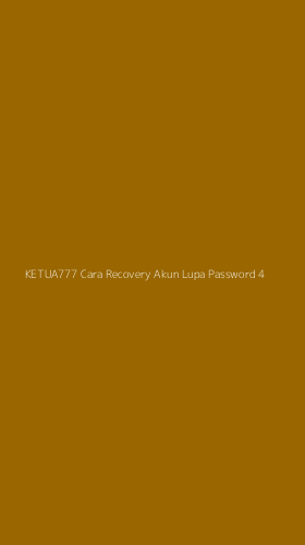 Tampilan Antarmuka Aplikasi Ketua777 Cara Recovery Akun Lupa Password - 4
