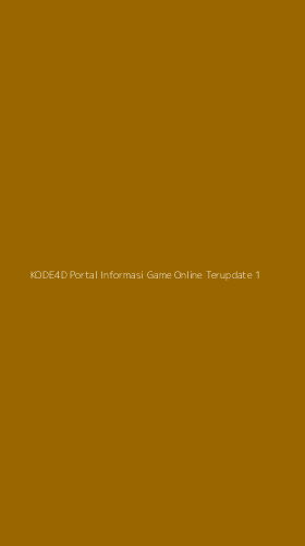 Tampilan Antarmuka Aplikasi Kode4d Portal Informasi Game Online Terupdate - 1