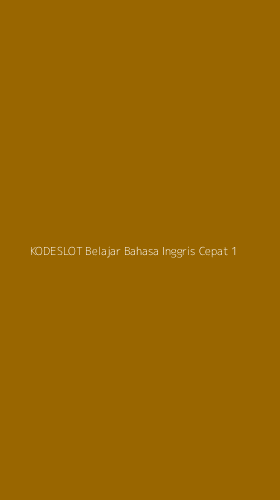 Tampilan Antarmuka Aplikasi Kodeslot Belajar Bahasa Inggris Cepat - 1