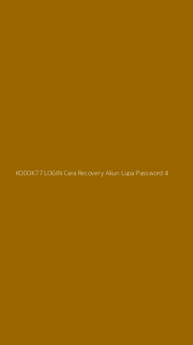 Tampilan Antarmuka Aplikasi Kodok77 Login Cara Recovery Akun Lupa Password - 4