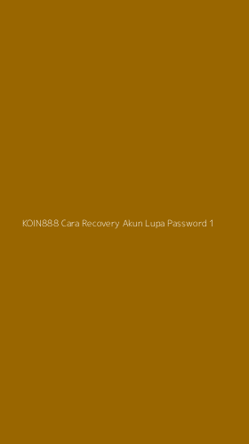 Tampilan Antarmuka Aplikasi Koin888 Cara Recovery Akun Lupa Password - 1