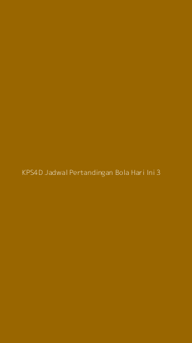 Tampilan Antarmuka Aplikasi Kps4d Jadwal Pertandingan Bola Hari Ini - 3