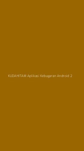 Tampilan Antarmuka Aplikasi Kudahitam Aplikasi Kebugaran Android - 2