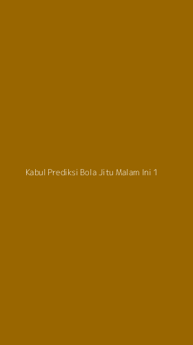 Tampilan Antarmuka Aplikasi Kabul Prediksi Bola Jitu Malam Ini - 1