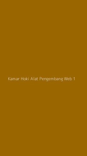 Tampilan Antarmuka Aplikasi Kamar Hoki Alat Pengembang Web - 1