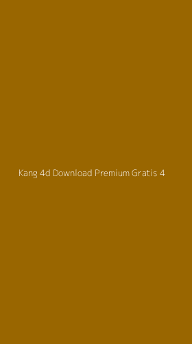 Tampilan Antarmuka Aplikasi Kang 4d Download Premium Gratis - 4