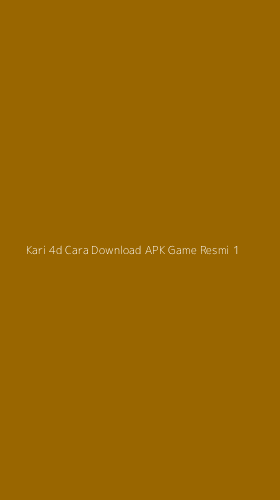 Tampilan Antarmuka Aplikasi Kari 4d Cara Download Apk Game Resmi - 1