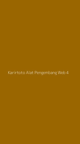 Tampilan Antarmuka Aplikasi Karirtoto Alat Pengembang Web - 4