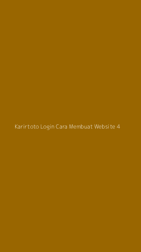 Tampilan Antarmuka Aplikasi Karirtoto Login Cara Membuat Website - 4