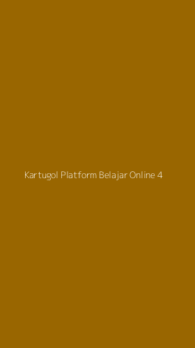Tampilan Antarmuka Aplikasi Kartugol Platform Belajar Online - 4