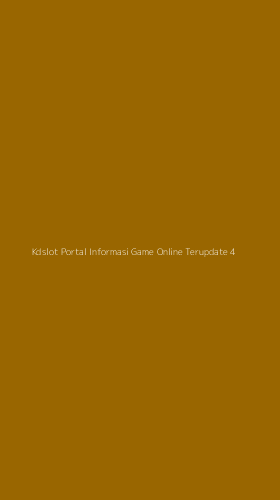 Tampilan Antarmuka Aplikasi Kdslot Portal Informasi Game Online Terupdate - 4