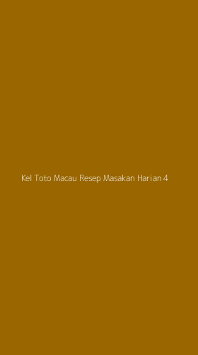 Tampilan Antarmuka Aplikasi Kel Toto Macau Resep Masakan Harian - 4