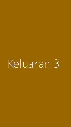 Tampilan Antarmuka Aplikasi Keluaran - 3