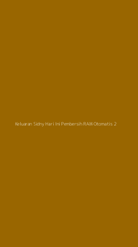 Tampilan Antarmuka Aplikasi Keluaran Sidny Hari Ini Pembersih Ram Otomatis - 2