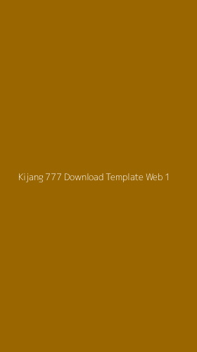 Tampilan Antarmuka Aplikasi Kijang 777 Download Template Web - 1